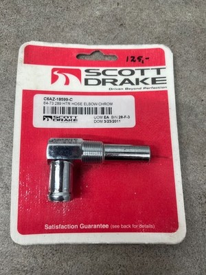 NEU Scott Drake Heizungsschlauch-Kniestück 64-73 Ford Mustang C6AZ-18599-C