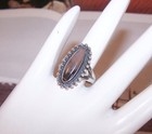 Vintage Sterling Silver Agate Ring - Native American Design | Size 6.25 — photo 5