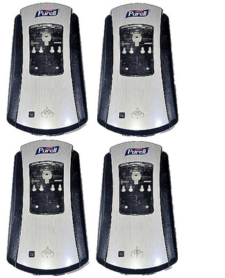4  units NIB  PURELL LTX-12 Auto touchless Soap Dispenser  Trays Wall Mounts 