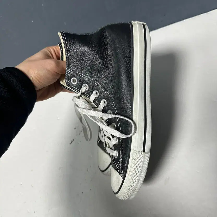 250 Converse All Star Leather High Sneakers, Lightly Used