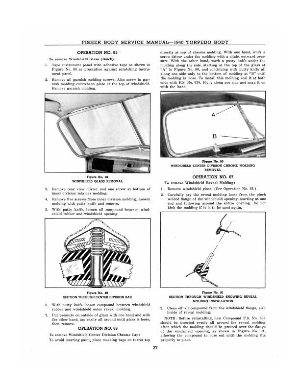 Libro de servicio de reparación 39 40 manual de carrocería Buick 1939 1940 Foto 2 de 4