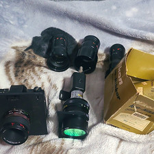 Camera Lens Lot/4 Lens With Camera That Is Untested