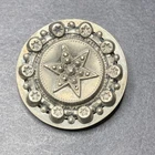 STERLING SILVER 925 lot Brooch L85 Vintage 1800’s Star Victorian Era Queen Pagan