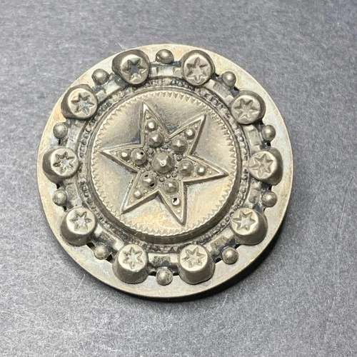 STERLING SILVER 925 lot Brooch L85 Vintage 1800’s Star Victorian Era Queen Pagan