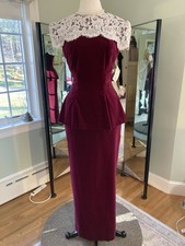 Watters  Watters Vintage Two Piece Velvet Skirt And Top