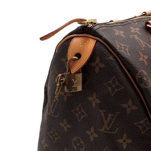 Louis Vuitton Monogram Canvas Speedy 35 Tote Bag AA63313 155627358 - Picture 10 of 11