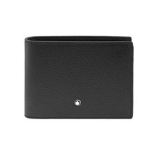 New Montblanc Meisterst ck 6cc Soft Grain Black Leather Wallet 114467