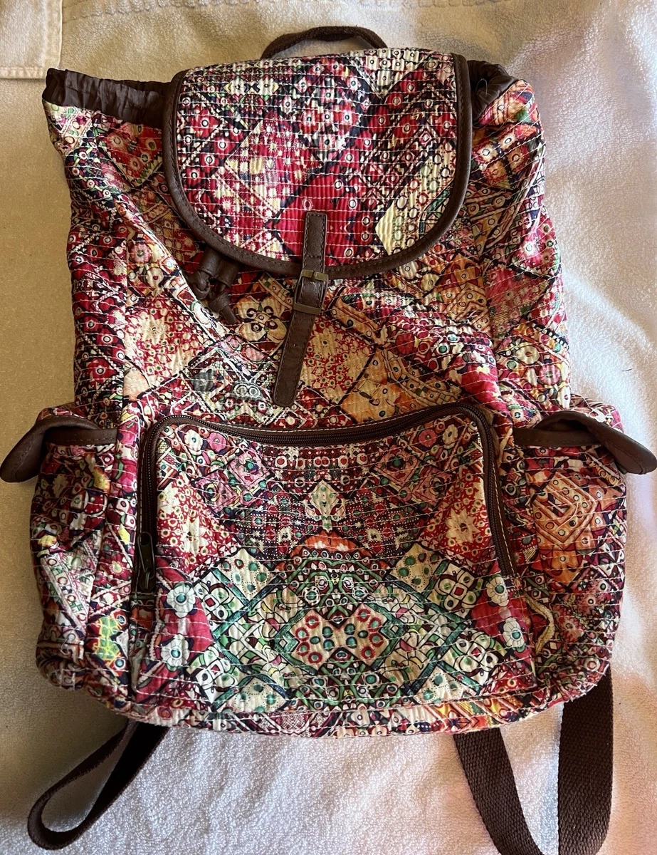 Mudd y2k Floral Canvas Mini Backpack - Black/Pink Roses Mudd backpack - Gem main image 2