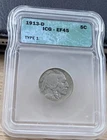 1913-D T1 ICG-EF45 Buffalo Nickel