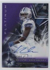 2015 Topps Platinum Rookies Purple Refractor 21/25 Deontay Greenberry Auto 0f8