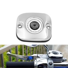 Chrome Front Brake Master Cylinder Cover W Gasket For Harley Xl Softail Touring