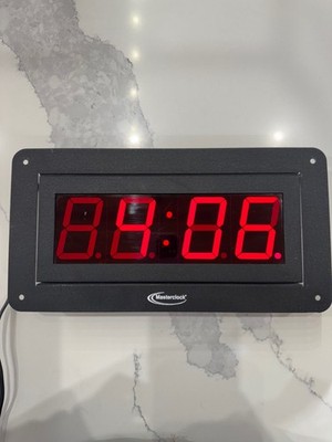 MASTERCLOCK 4 DIGIT DISPLAY TIME LED Display Panel Model# NTD24 POE