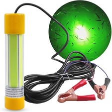 Green Underwater Fishing Light Super Bright 16000 Lumens 20W 12V LED Submersi...