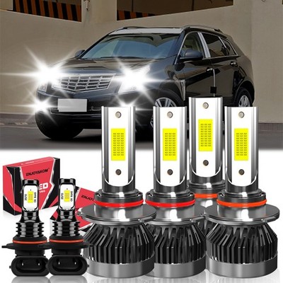 For Cadillac SRX 2004-2006 LED Headlight Hi/Lo + Fog Light Bulbs Combo 6x 6000K
