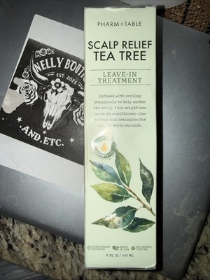 Pharm to Table Scalp Relief Tea Tree Leave-In Conditioner, Relieve Itchy, Dry