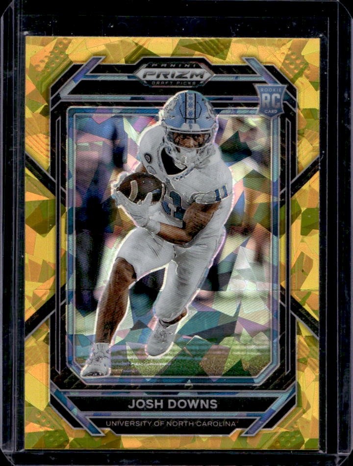 Josh Downs Panini Prizm Draft Picks #139 Gold Ice