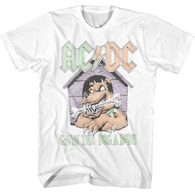 ACDC - Givin der Hund Ein Knochen - American Classics - Solid Weiß Adult