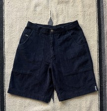 Vintage 90s Ocean Pacific OP Corduroy Shorts Navy Mens 32 Surf Skate Dogtown 9"
