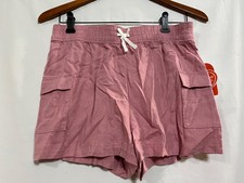 Wonder Nation Girls Pull-On Shorts Side pockets Linen Rose U pick size