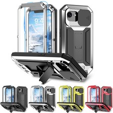 For iPhone 17 Pro Max 17e 17 Full Body Rugged Military Case with Screen Film