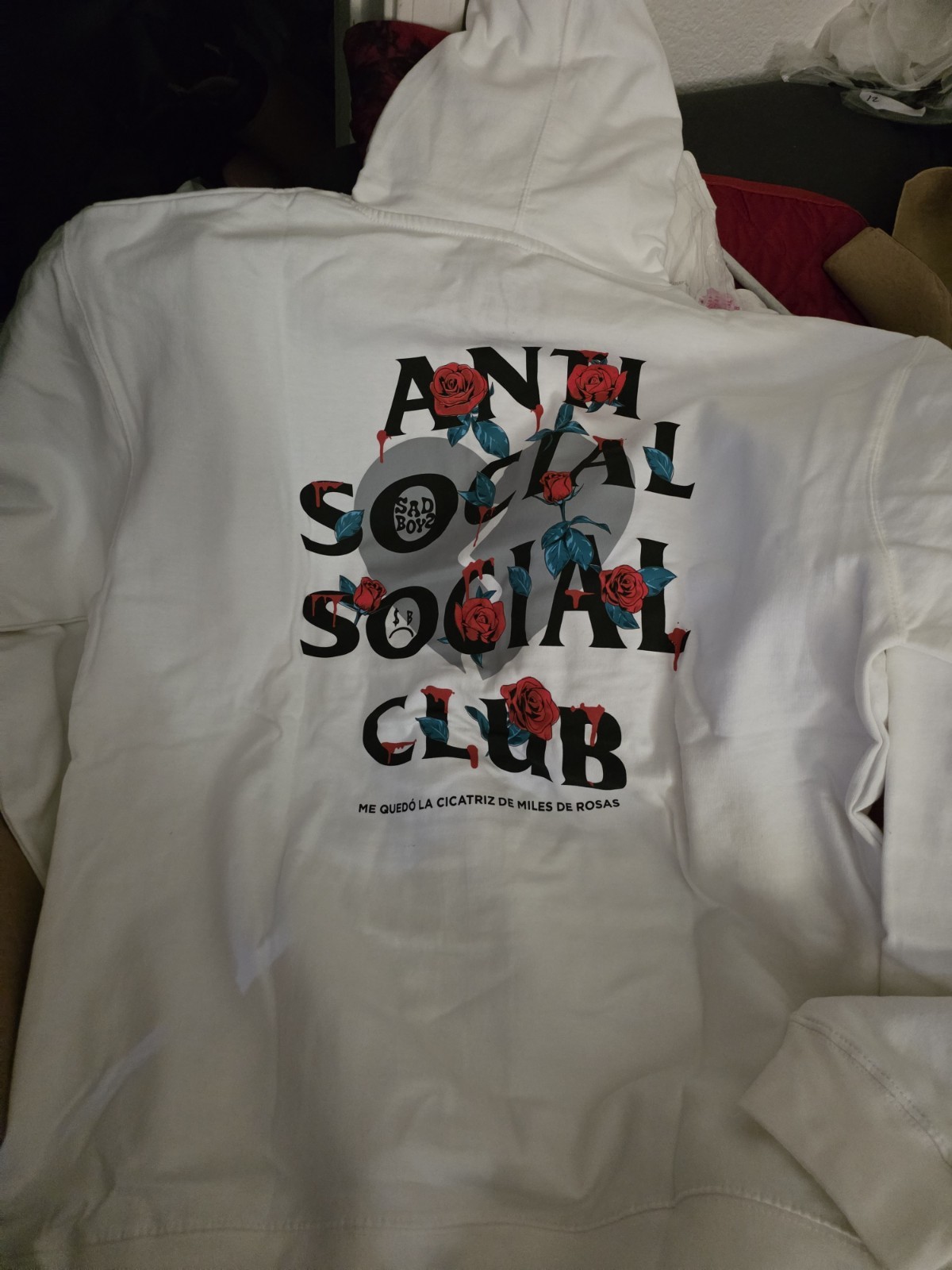 Anti Social Social Club (ASSC) x Sadboyz Miles De La Rosa Hoodie. 2xl XXL NEW