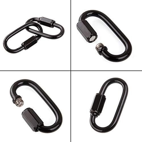 Stainless Steel Oval Locking Carabiner Links
