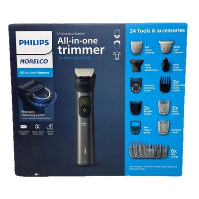 Philips Norelco Multigroom 7000 All-in-One Trimmer 24 Tools Wet Dry Groomer