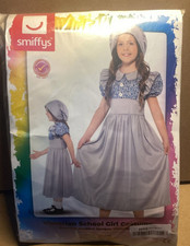 Girl Victorian School Costume Polyester Kids Fancy Dress Size Small 4-6 Years