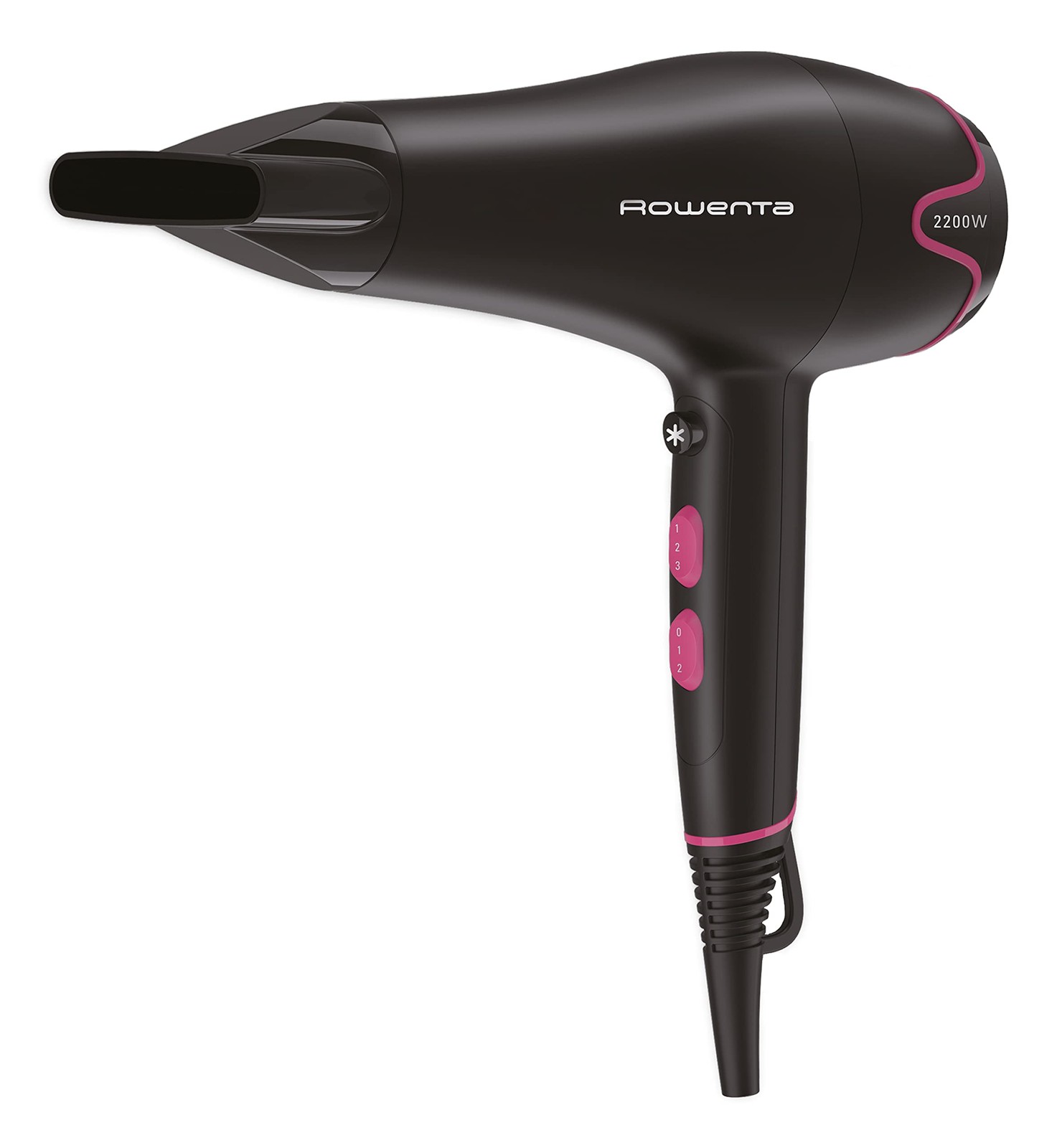 Idea Regalo: Phon Rowenta CV5713 Motion Dry Nero e Rosa 2200W