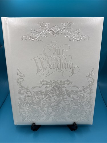 VNT In Box Hallmark “Our Wedding” Album Marriage 1970s ALB8426 Pearl White