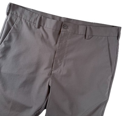 Links Edition Men s 36x30 Performance Golf Pants Gray Perry Ellis Stretch Slacks
