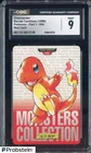 1996 VINTAGE Pokemon Bandai Carddass Red Card Charmander CGC 9 MINT