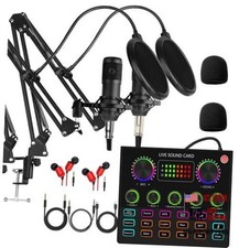 Podcast Equipment Bundle for 2, V8mx Audio Interface with Voice V8MAX KIT FOR 2