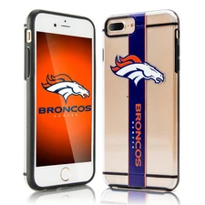 FOCO NFL Denver Broncos Hydro Clear Case for iPhone 8+, 7+, 6+ & 6S+(5.5")