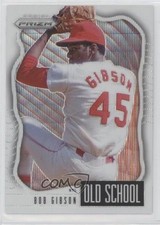 2021 Panini Prizm Old School White Wave Prizm Bob Gibson #OS-3 HOF 10k8