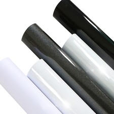 5/10M Self Adhesive Vinyl Film Wrap Back Sticky Kitchen Cupboard Door Sticker UK