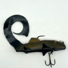 Shack Attack Suzy Sucker Glide Bait 7” Musky Fishing Lure Brown Black