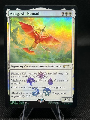 #ad Aang Air Nomad Promo #1 Foil Magic Avatar: The Last Airbender 2025 $3.49