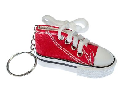Sneaker keychain mini blings sneaker canvas shoe shoes sports shoe red