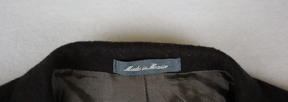 OSCAR DE LA RENTA - MEN'S BROWN WOOL CASHMERE BLAZER SUIT JACKET - SIZE 42L - Image 3 of 4