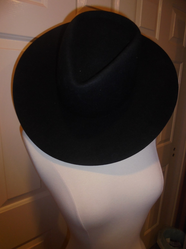 New~Gigi & Pip 100% Australian Wool Rancher Cowboy Hat Size 57 Small/Med Black