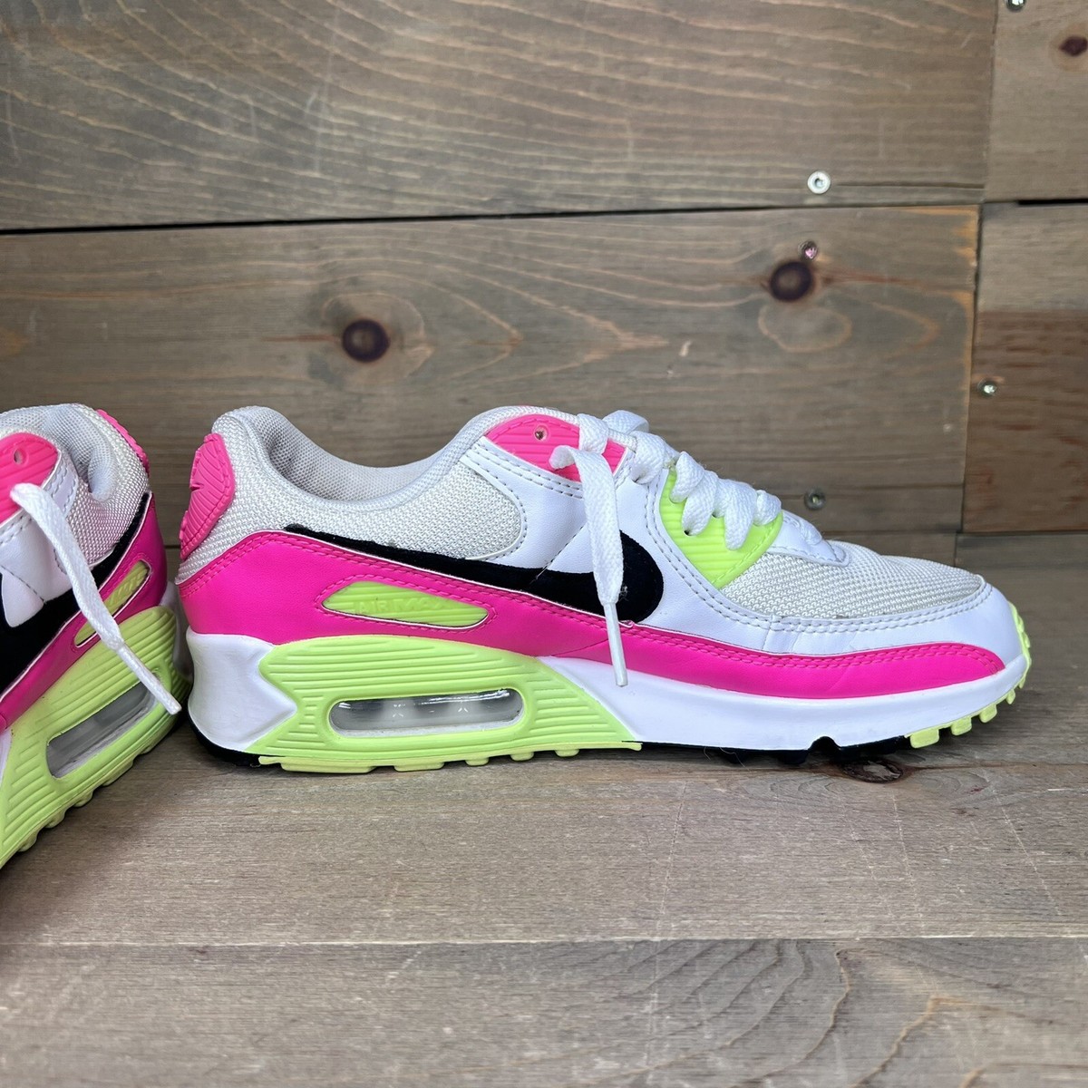 FREE keychain W11 Nike Air Max 90 Running Shoes CT-1030-100 White/Black-Pink NIKE Air Max 90 CT1030 100 - Shiekh main image 4