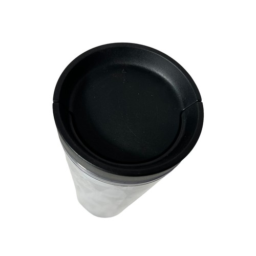 Taza de viaje Starbucks Navidad Navidad Oro Blanco Plata Árboles 16 oz - Imagen 5 de 9