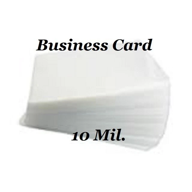 GBC Business Card 10 Mil 500 Laminating Pouches Laminator 2-1/4 x 3-3/4 X-Clear