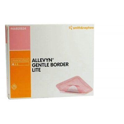 Smith & Nephew 66800835 Allevyn Gentle Border Lite Dressing 4'' x 4'' (Box of 10)