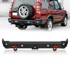 With 2" Standard Hitch Receiver Rear Bumper For 1999-2004 Land Rover Discovery 2