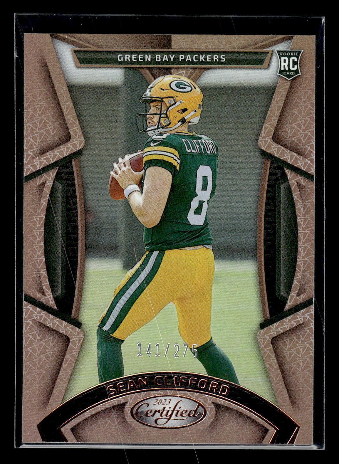 2023 Panini Certified #177 Sean Clifford 141/275 Rookie Bronze Mirror Packers