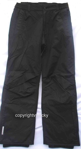 dark grey salopettes
