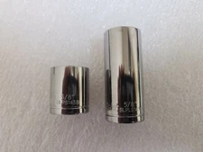 5/8" BLUE POINT TOOLS DEEP SHALLOW BLPS1458 BLPLS1458 SAE 6 POINT 1/4" SOCKETS