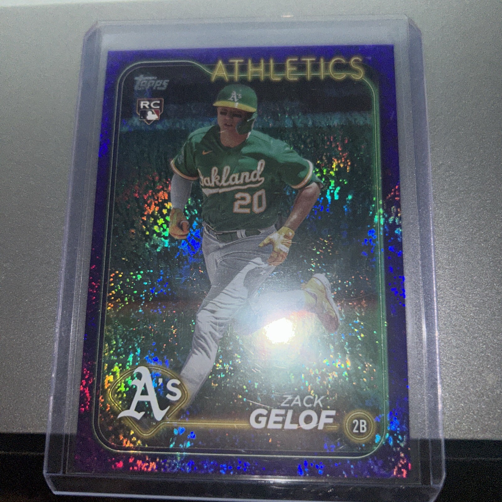 Zack Gelof 2024 Topps RC #166 Purple Foil /799 Oakland A's